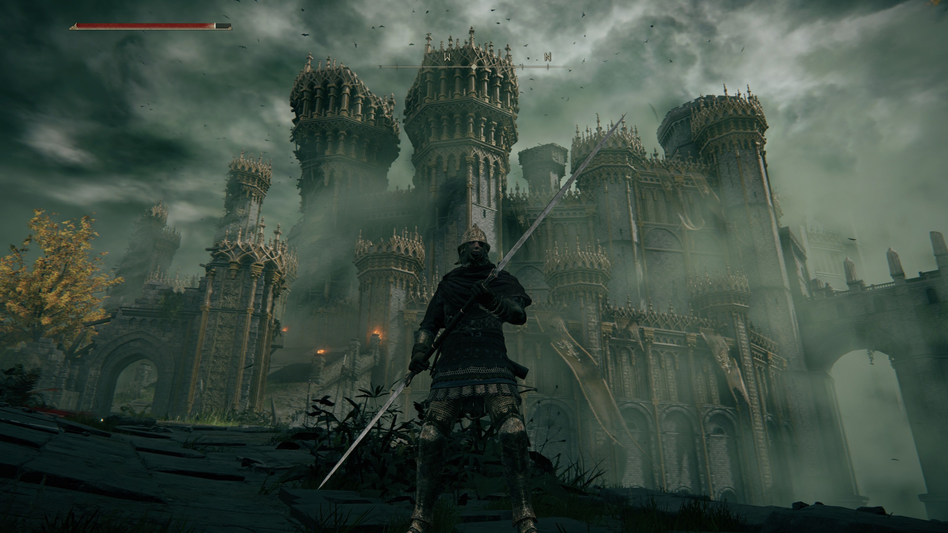 Exploring a castle in Elden Ring (2022)