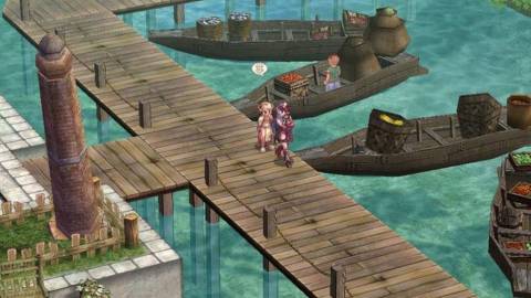 Exploring a dock in Ragnarok Online