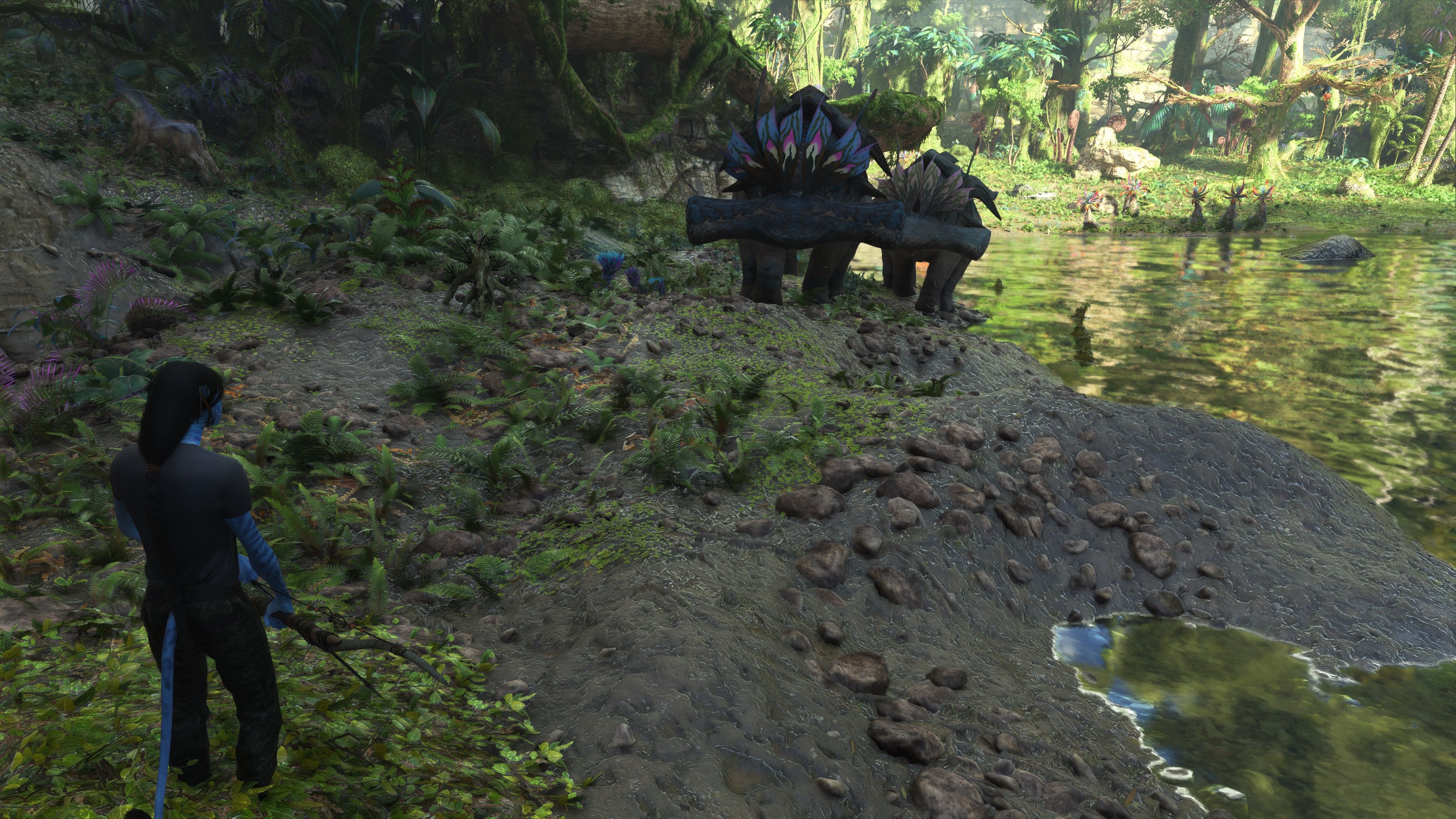 Exploring a forest in Avatar Frontiers of Pandora