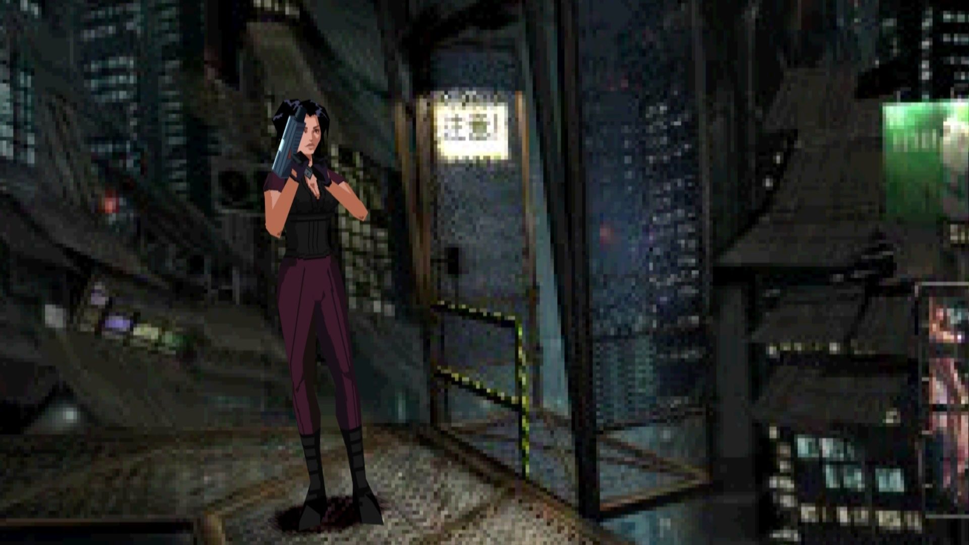 Exploring a level as Hana in Fear Effect