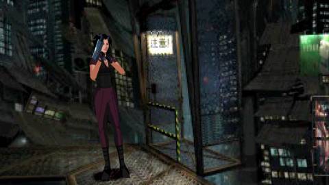 Exploring a level as Hana in Fear Effect