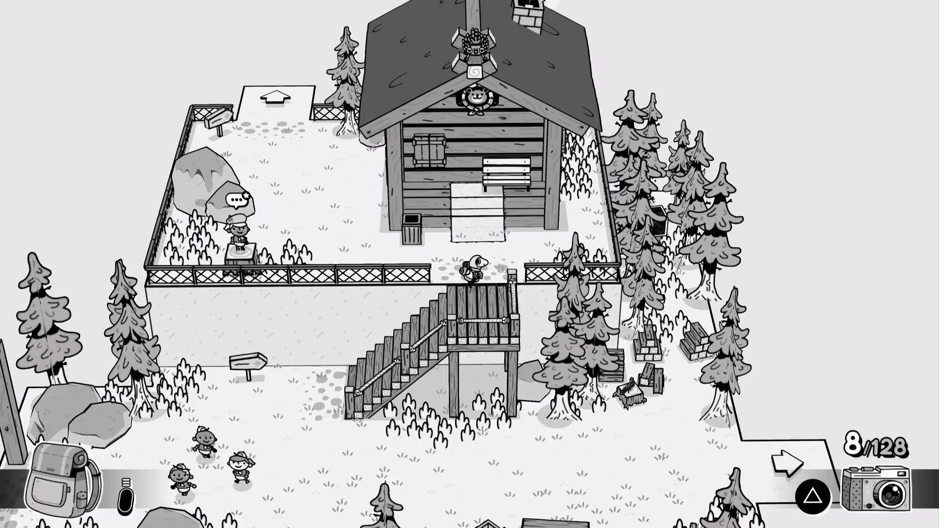 Exploring a level in Toem