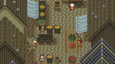 Exploring a market in Live A Live (SNES)