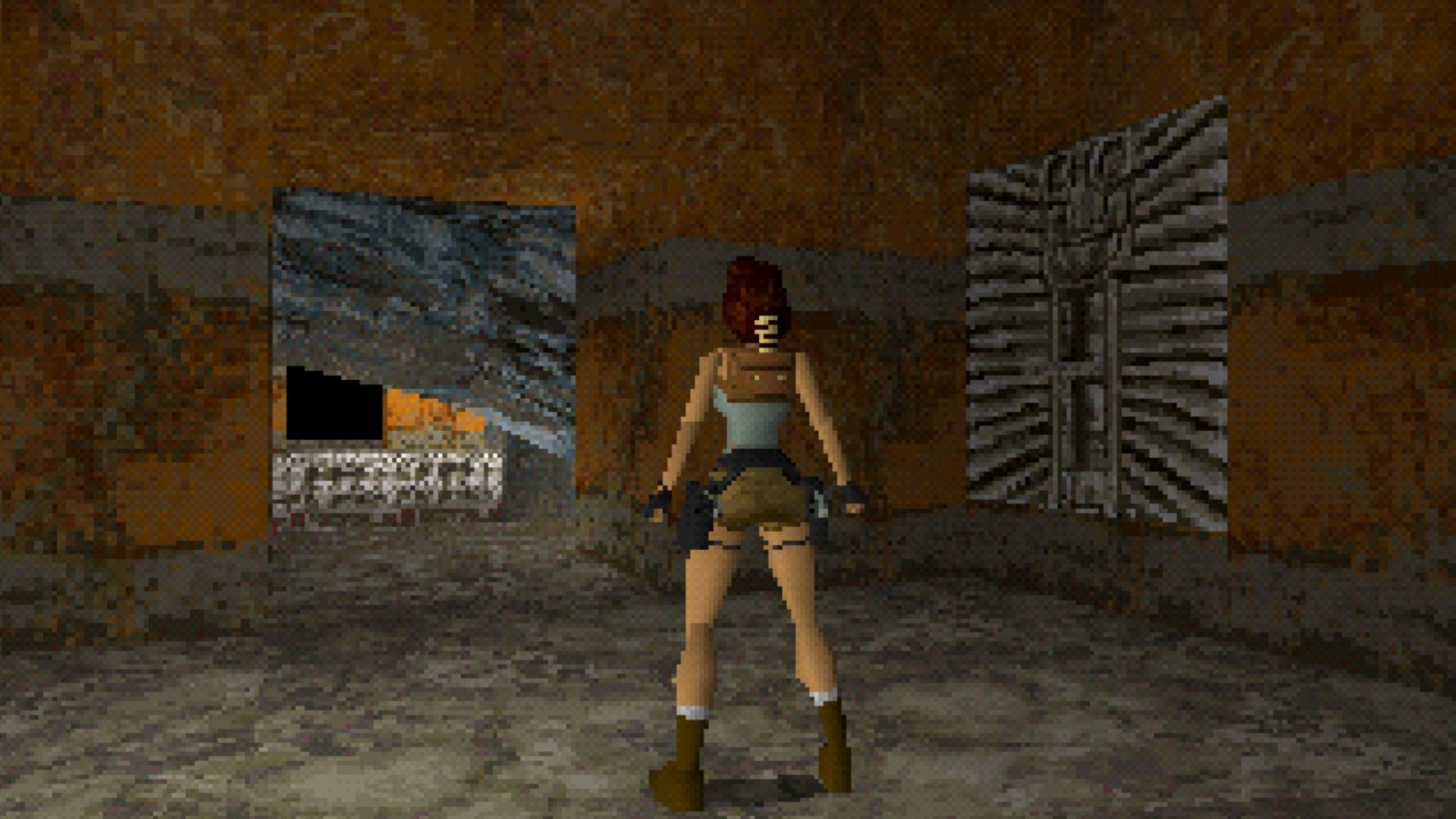 Exploring a room in Tomb Raider (1996)
