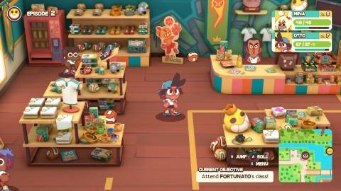 Exploring a shop in Dodgeball Academia