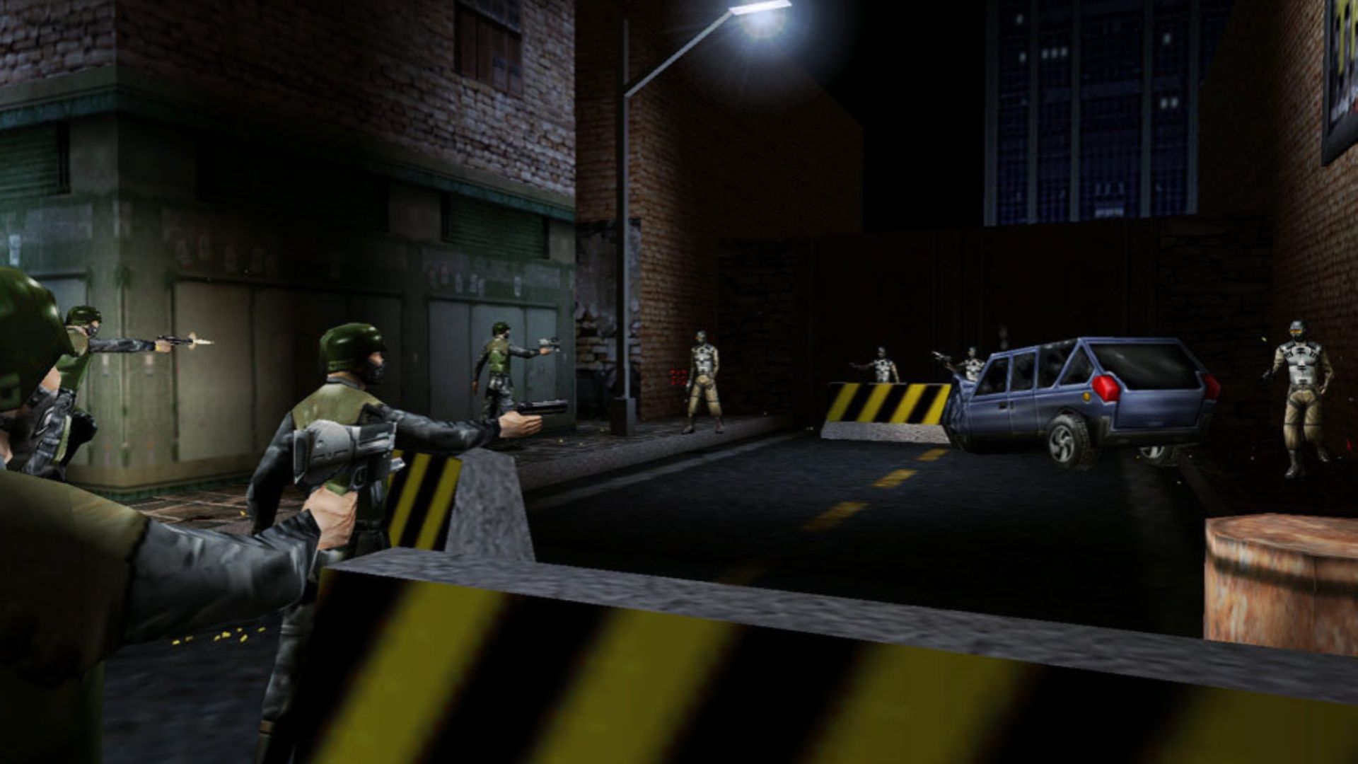 Exploring a street in Deus Ex (2000)