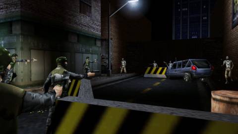 Exploring a street in Deus Ex (2000)