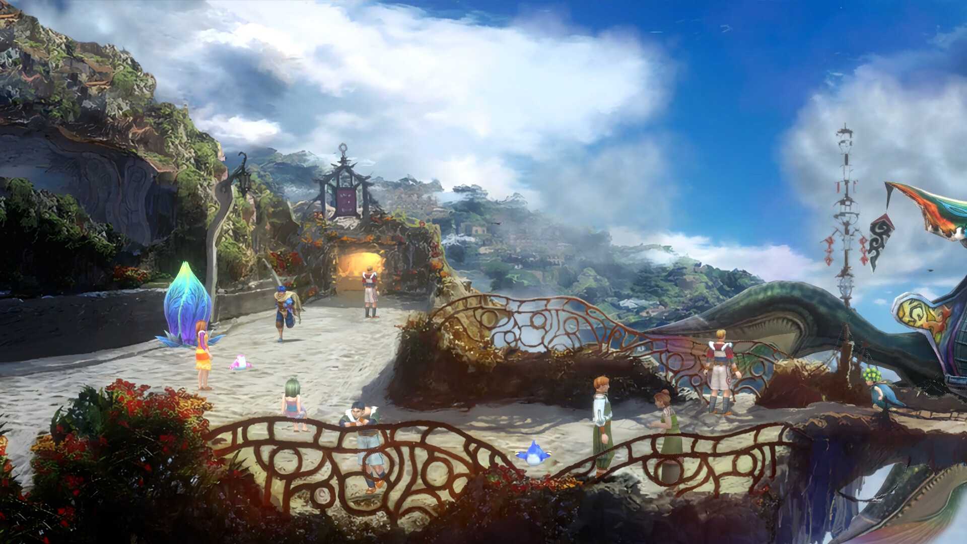 Exploring a town in Baten Kaitos Eternal Wings and the Lost Ocean