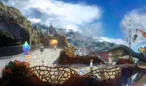 Exploring a town in Baten Kaitos Eternal Wings and the Lost Ocean