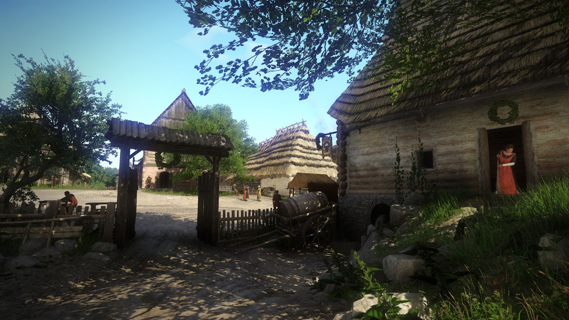 Exploring a town in Kingdom Come Deliverance (2018)