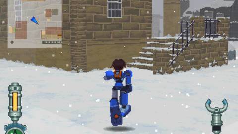 Exploring a town in Mega Man Legends 2 (2000)