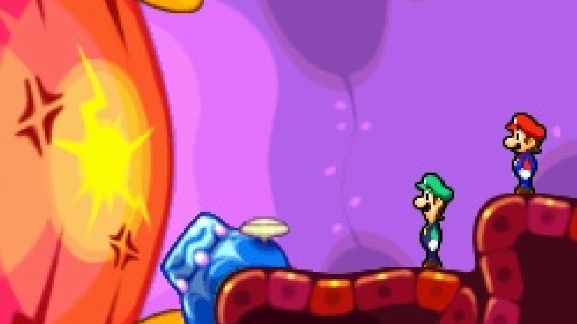 Exploring inside Bowser in Mario & Luigi Bowser Inside Story