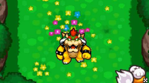 Exploring outside as Bowser in Mario & Luigi Bowser Inside Story