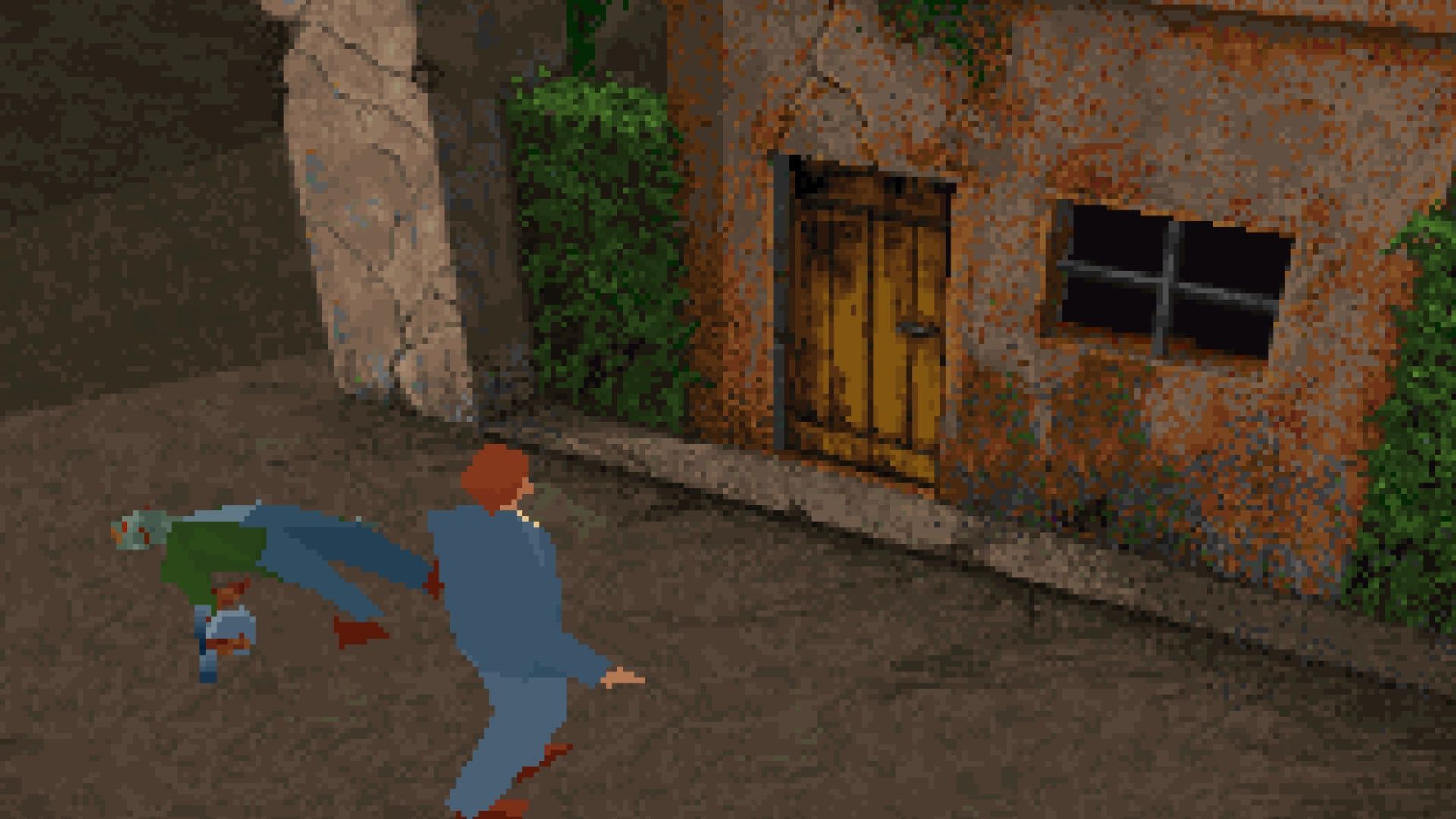 Exploring outside in Alone in the Dark 2 (1993)