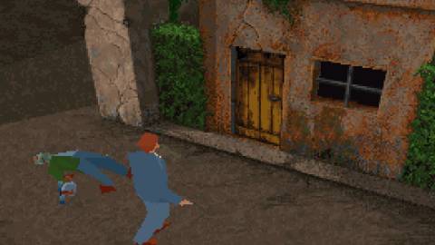 Exploring outside in Alone in the Dark 2 (1993)