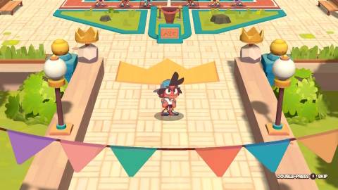 Exploring the school in Dodgeball Academia