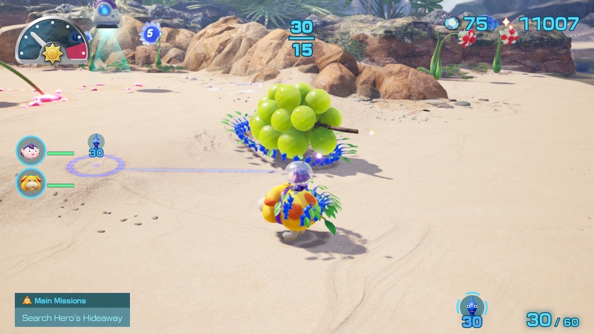 Exploring the world in Pikmin 4