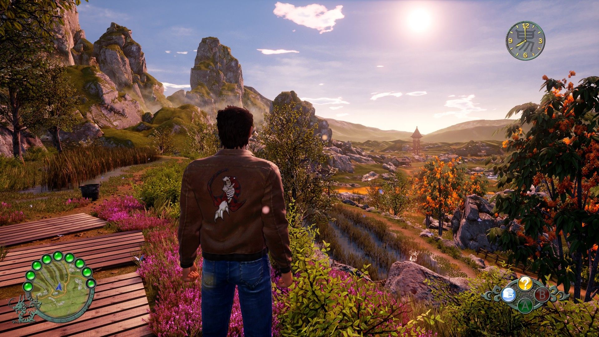 Exploring the world in Shenmue 3 (2020)