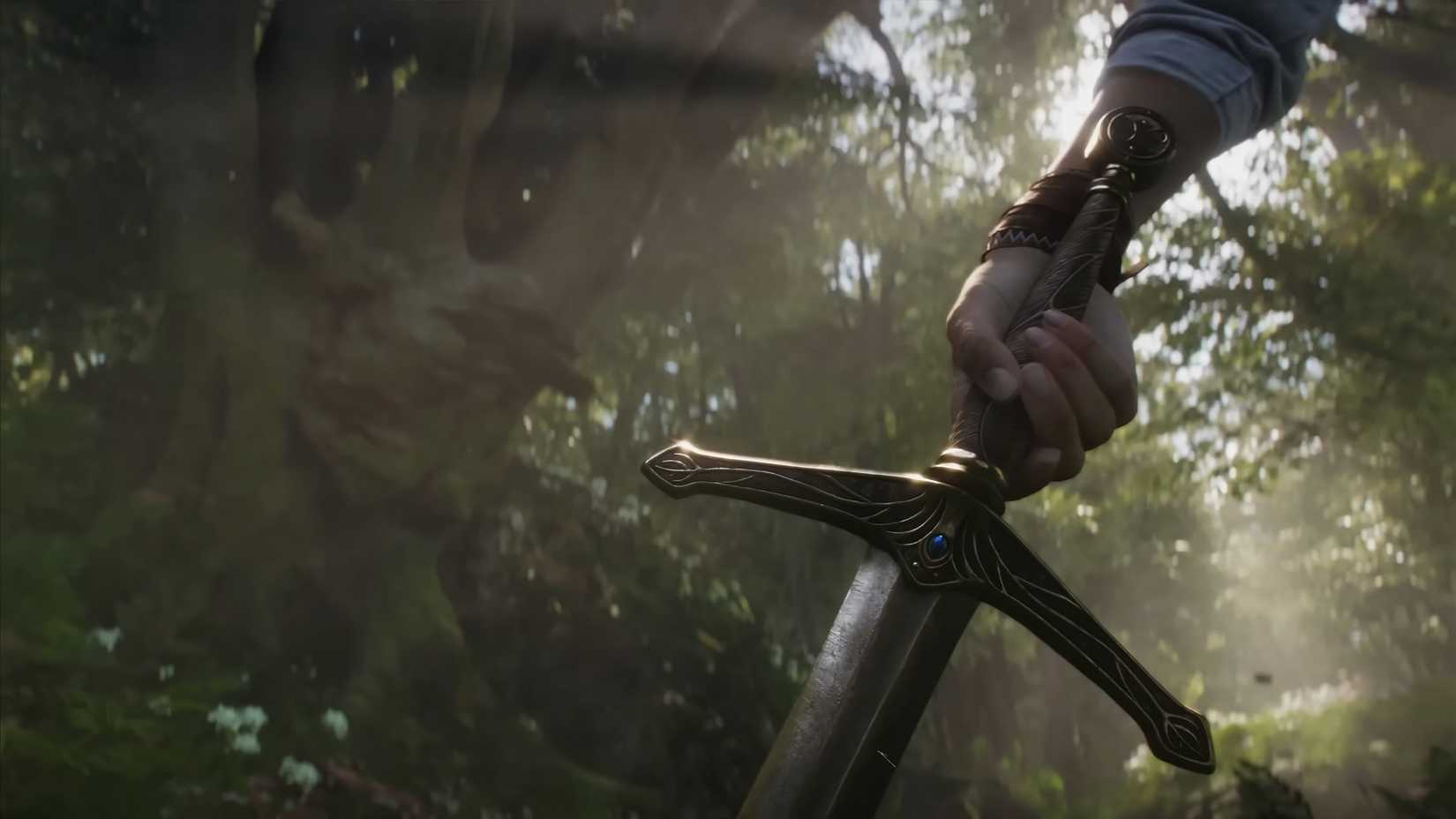 The protagonist of the fable grabbed a sword