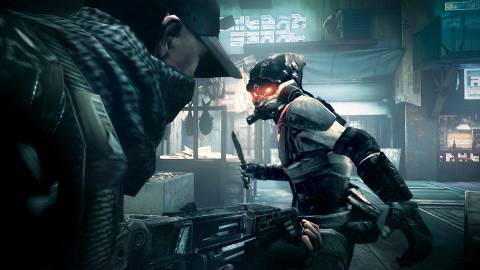 Facing an enemy in Killzone Mercenary