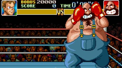 Facing Bear Hugger in Super Punch-Out