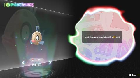 feebas pokemon legends za mega dimension