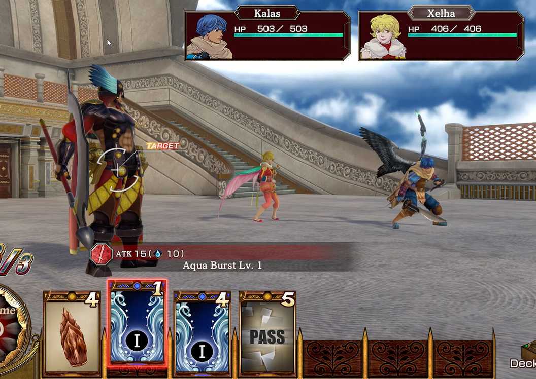 Fighting a battle in Baten Kaitos Eternal Wings and the Lost Ocean