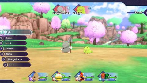 Fighting a battle in Dragon Quest Monsters The Dark Prince