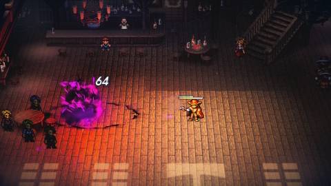 Fighting a battle in the Wild West in Live A Live (2022)