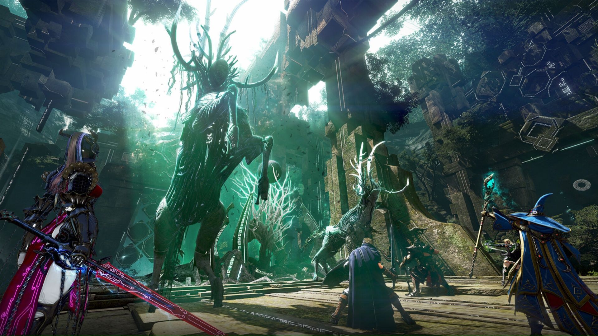 Fighting a group battle in Black Desert Online