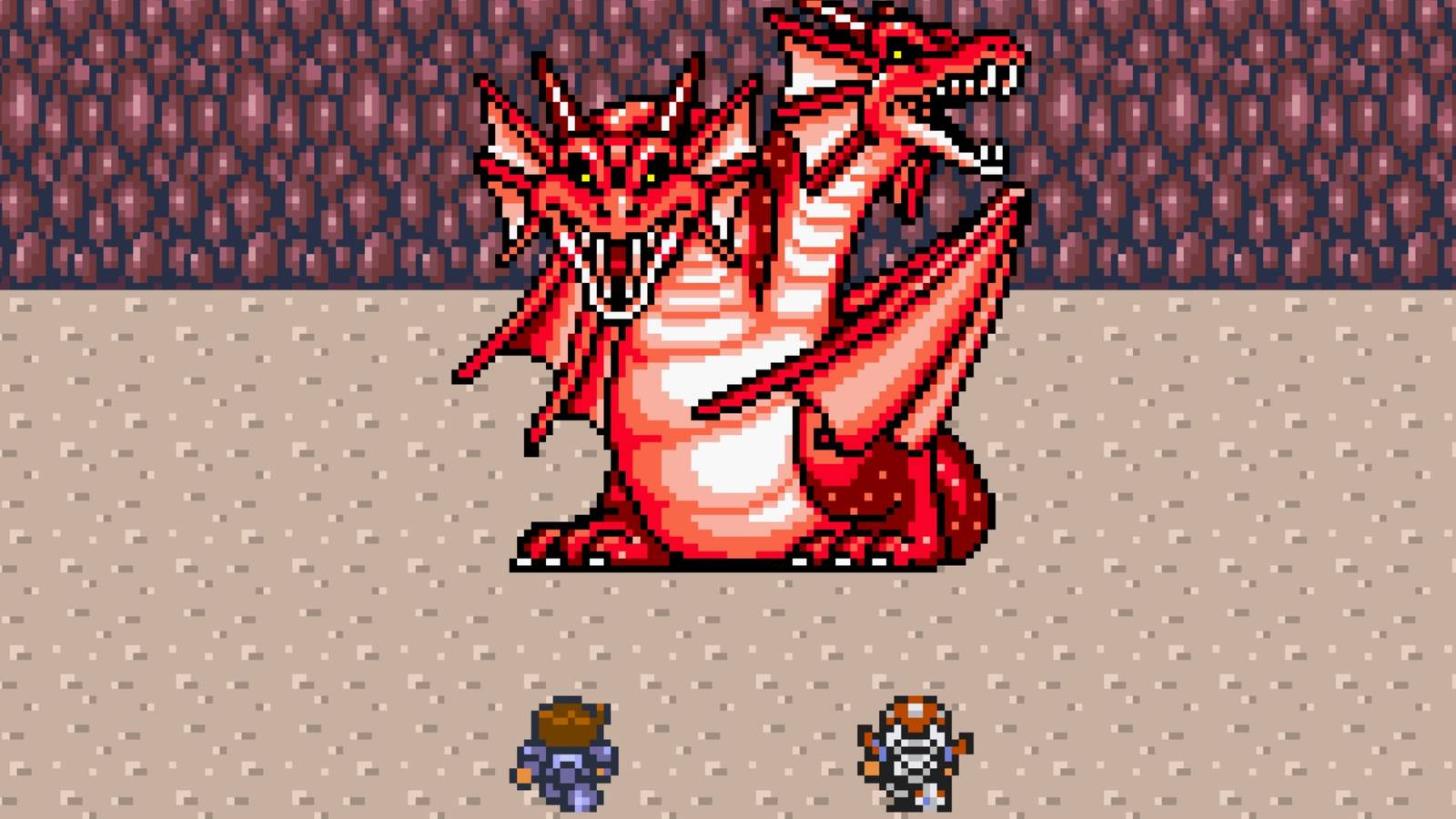 Fighting a hydra in Final Fantasy Mystic Quest