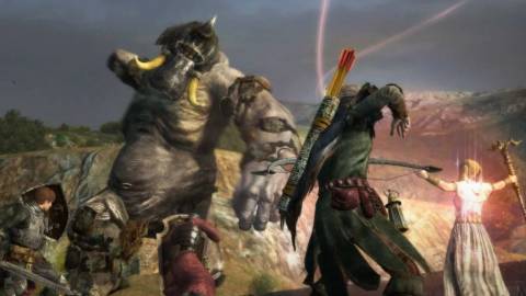 Fighting a troll in Dragon’s Dogma Online