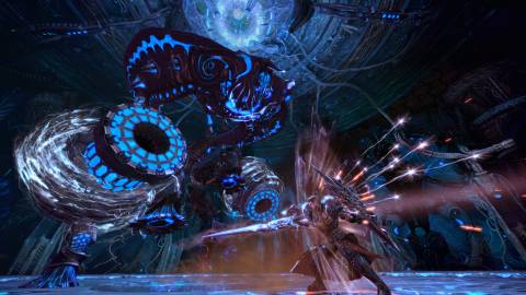 Fighting an enemy in TERA