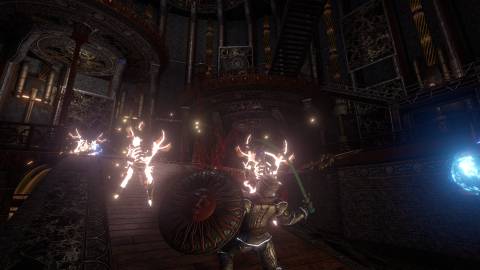 Fighting enemies in Outward (2019)