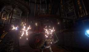 Fighting enemies in Outward (2019)