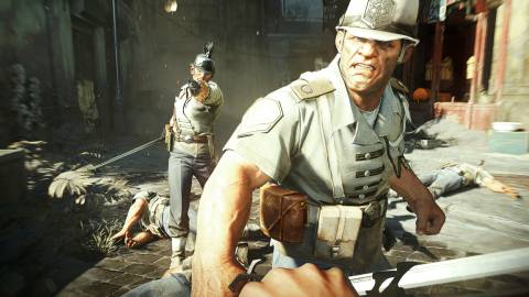Fighting guards in Dishonored 2