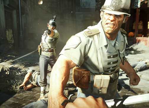 Fighting guards in Dishonored 2