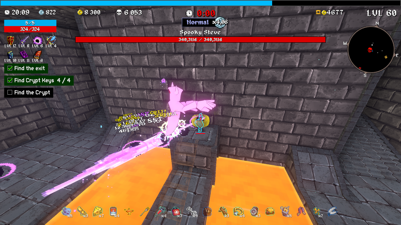 fighting spooky steve megabonk