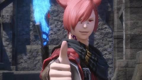 final fantasy 14 graha tia in game thumbs up