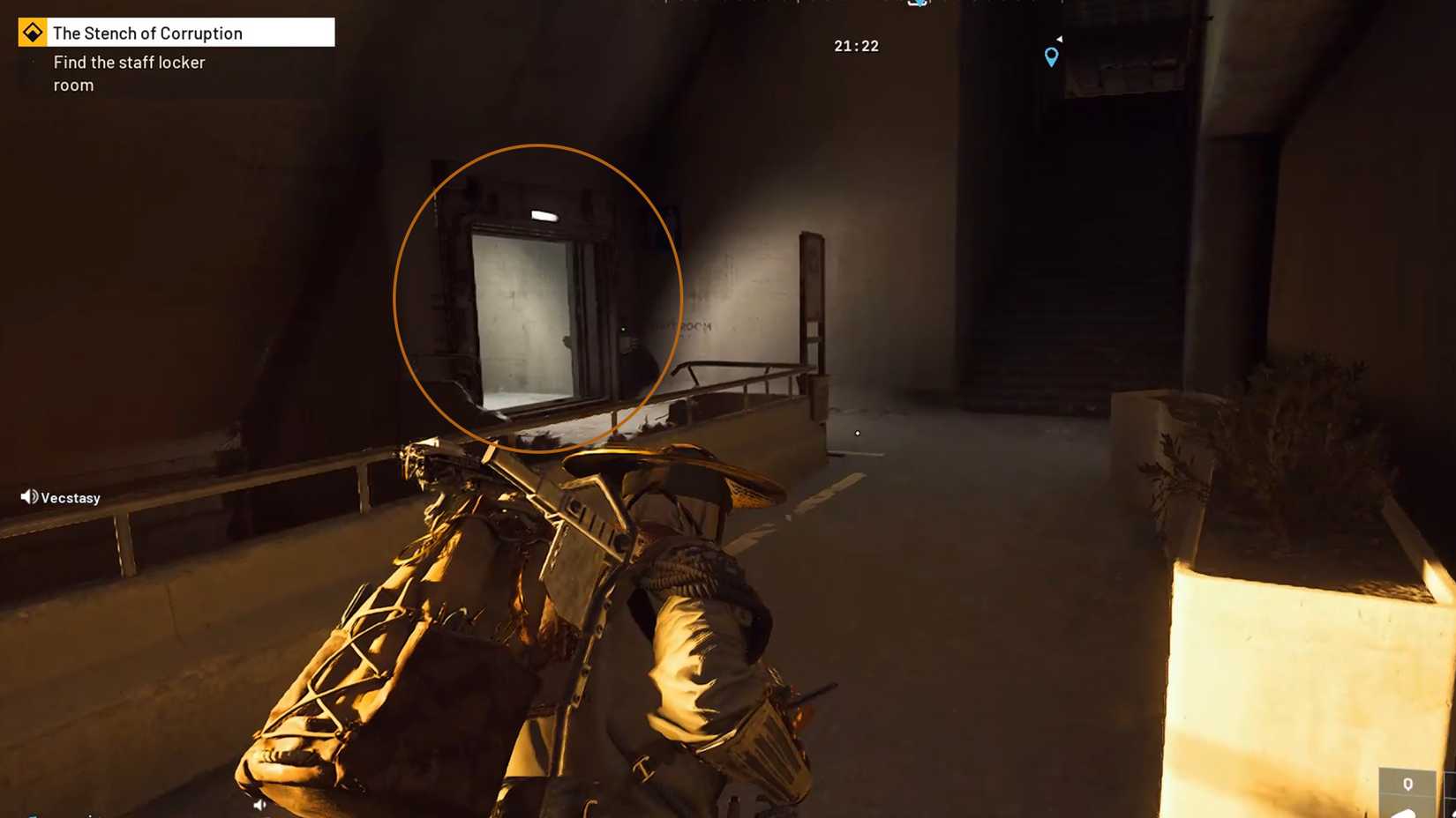 Encontre o vestiário da equipe em ARC Raiders. Guia da missão O Fedor da Corrupção em ARC Raiders | Dropraro