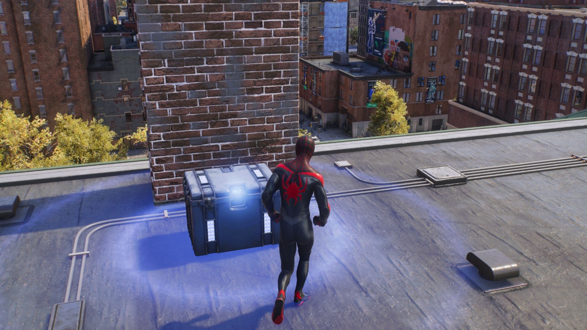 Finding a chest in Marvels Spider-Man 2 (2023)