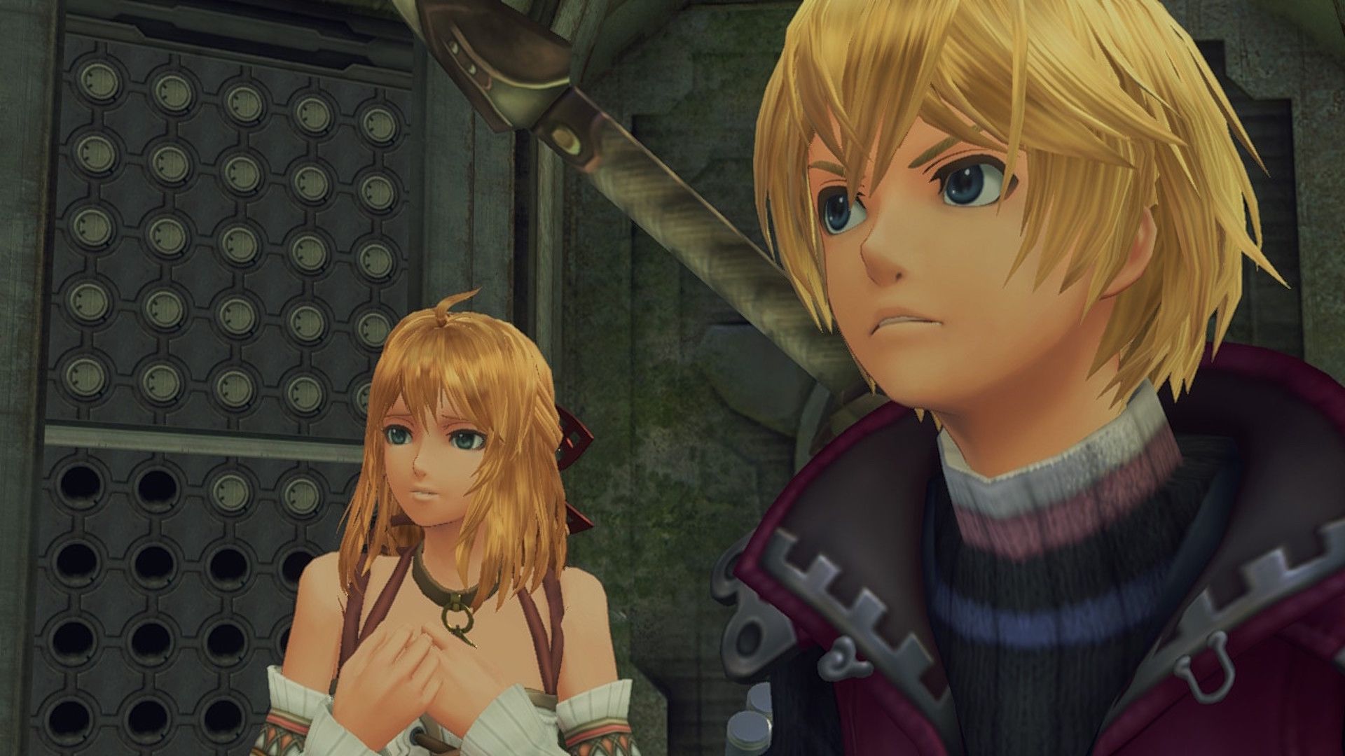 Fiora and Shulk in Xenoblade Chronicles (2020)