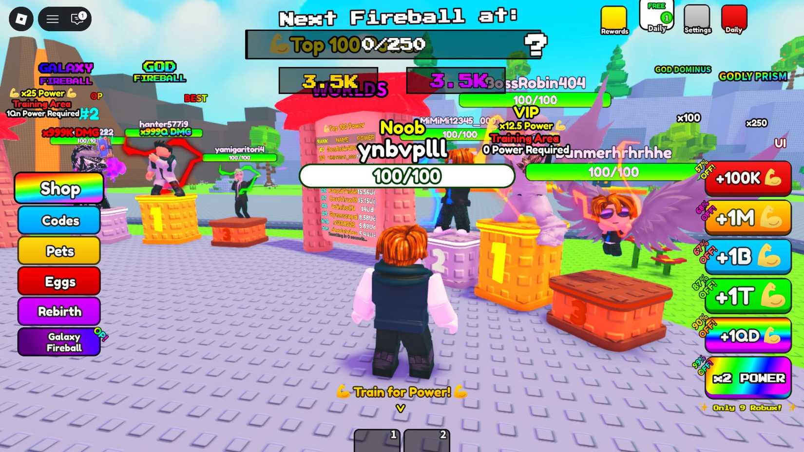 Fireball Training player