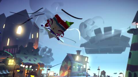 Flying on a letter in Tearaway Unfolded