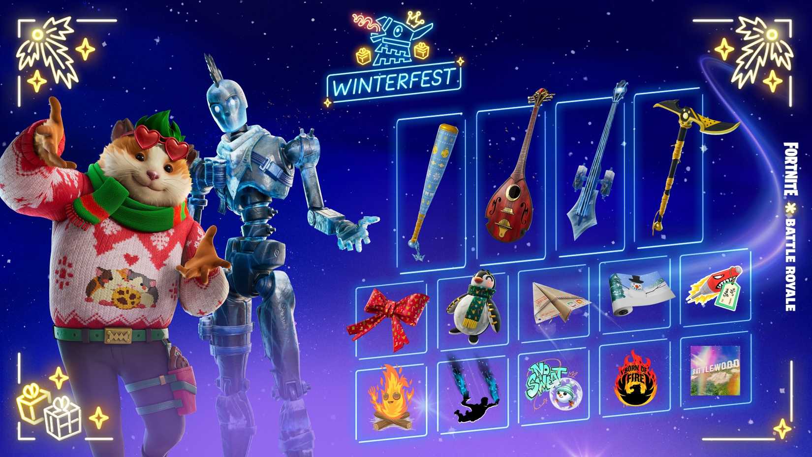 Fortnite Winterfest presents