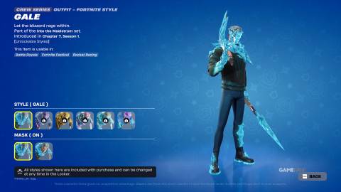 Gale Fortnite Crew Skin - 2 