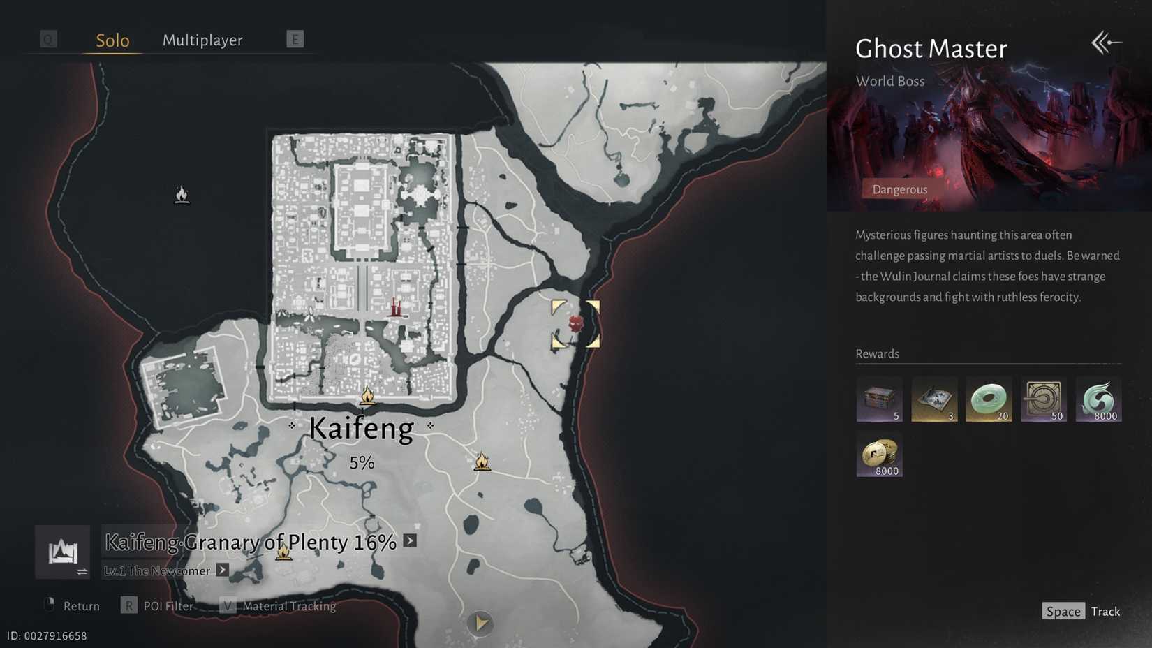 Ghost Master world boss where winds meet