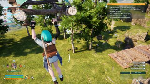 Gliding in Palworld (Early Access)