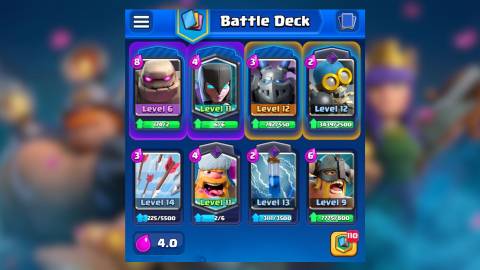 golem night witch arena 14 deck clash royale