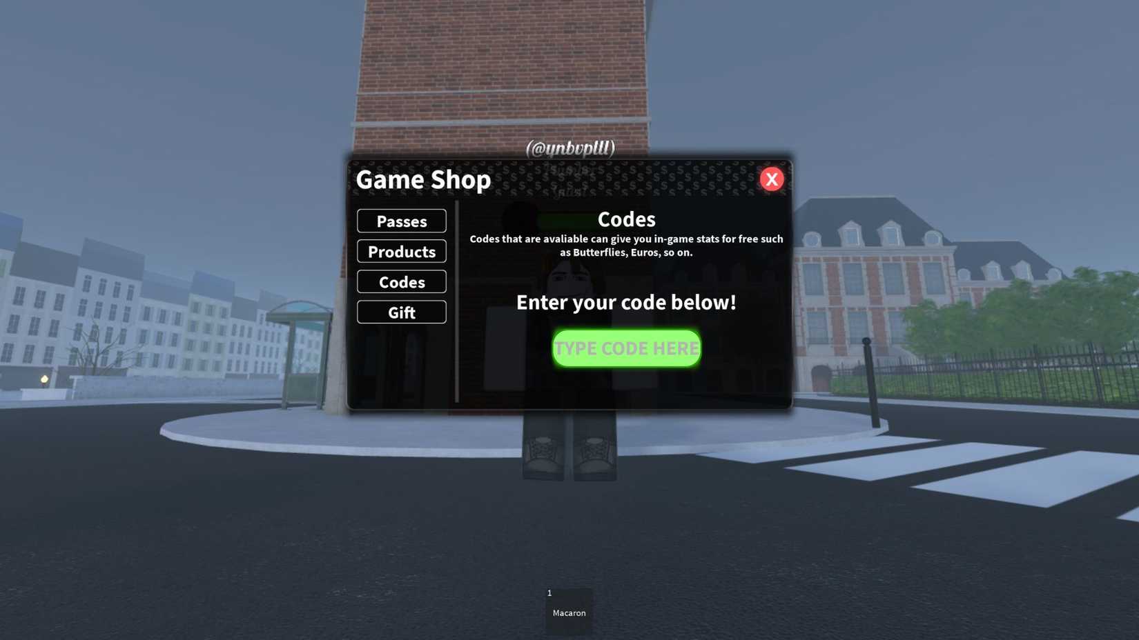 Guardians of Paris the codes tab